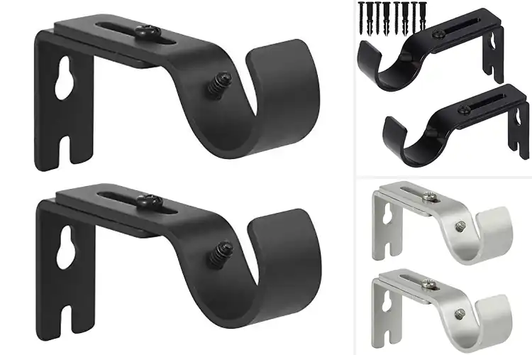 Detailed view of Best 1-inch Curtain Rod Brackets