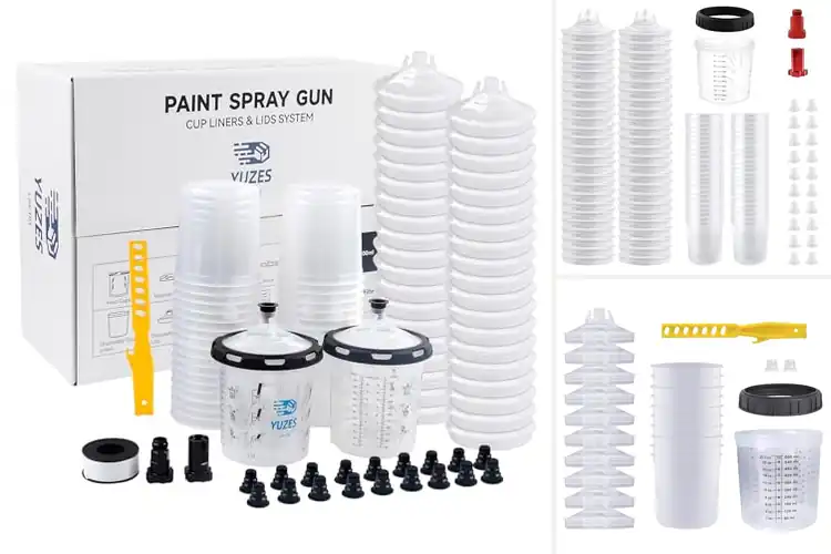 Detailed view of Best 20 Ounce Spray Gun Cup Kits