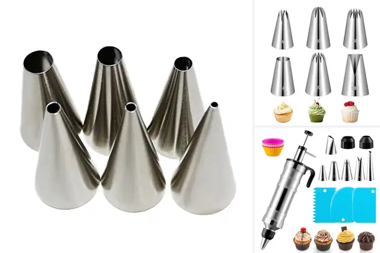Detailed view of Best 6 Piping Tips Set For Decorated Desserts
