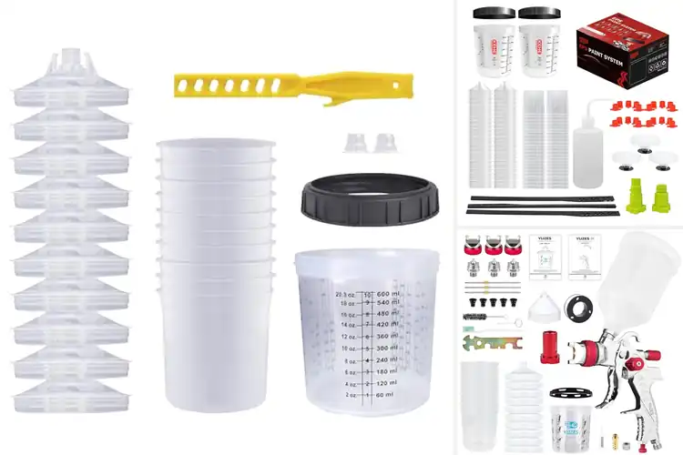 Detailed view of Best 600ml Paint Spray Gun Cup Kits