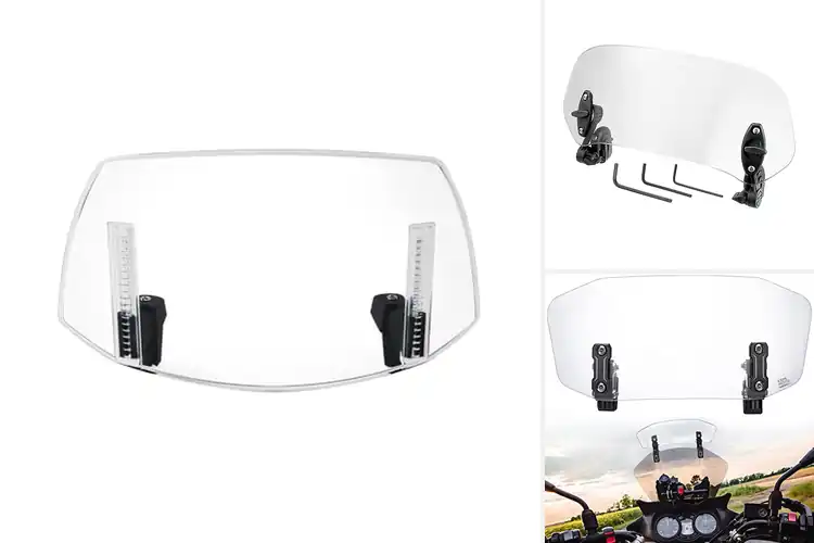 Detailed view of Best Adjustable Motorcycle Windscreens