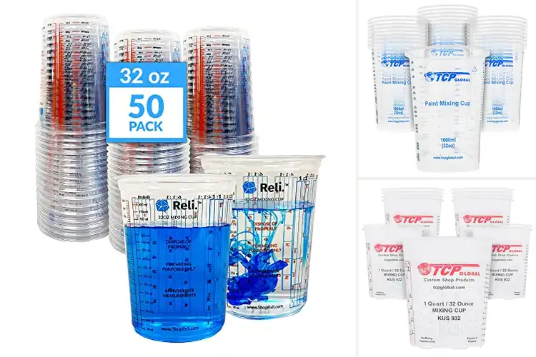 Detailed view of Best Automotive Paint Mixing Cups