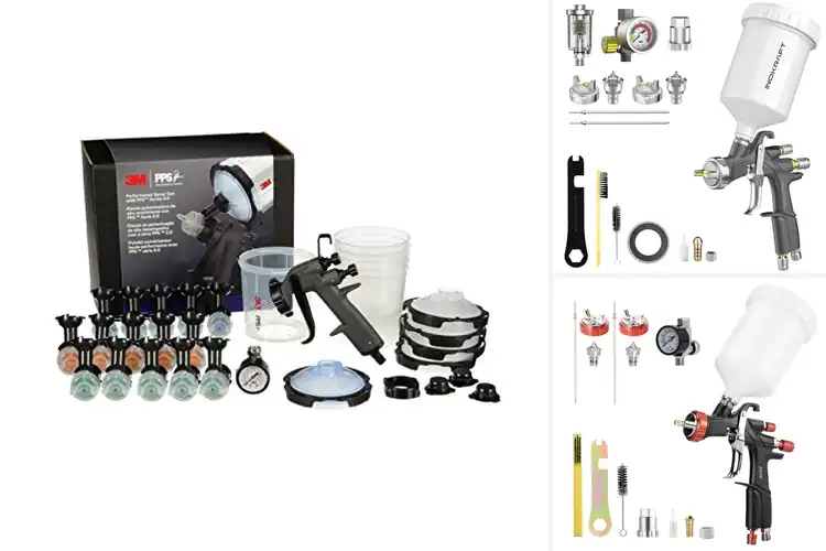 Detailed view of Best automotive paint spray gun systems