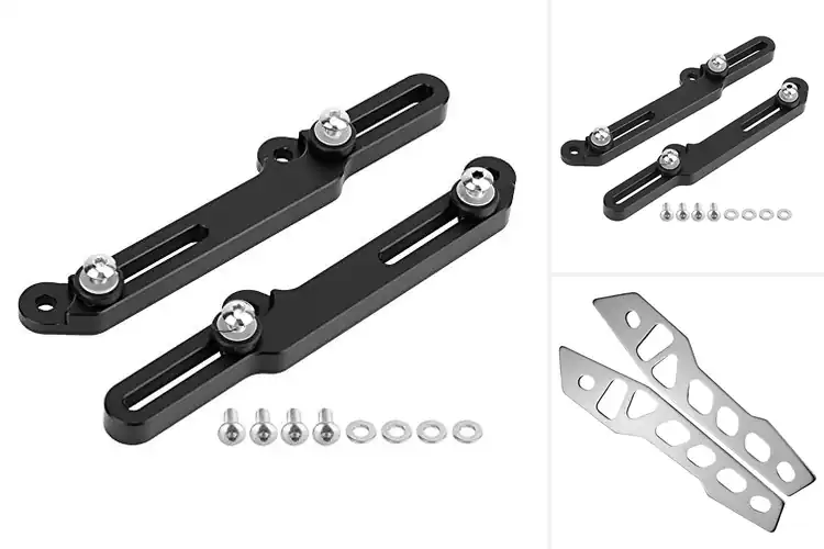 Detailed view of Best Black Silver Color Windshield Bracket
