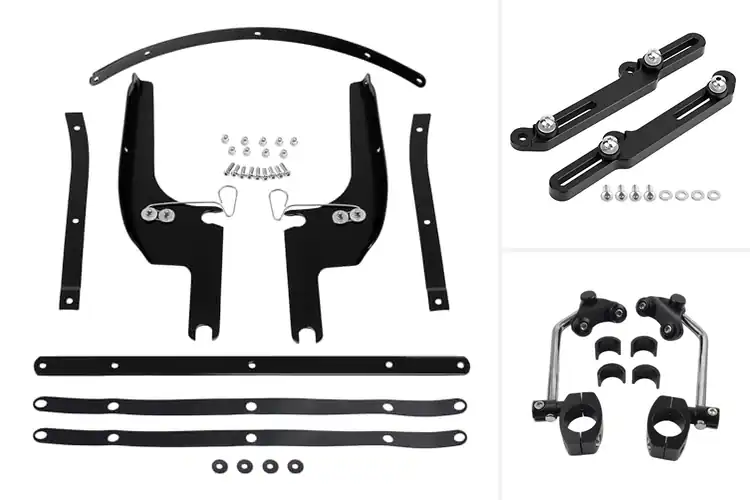 Detailed view of Best Black Windshield Brackets