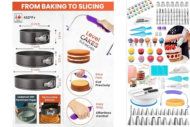 Detailed view of Best Cake Decorating Kit Gift For Bakers