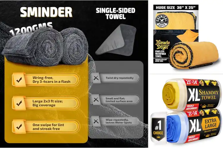 Detailed view of Best Car Wash Drying Cloths