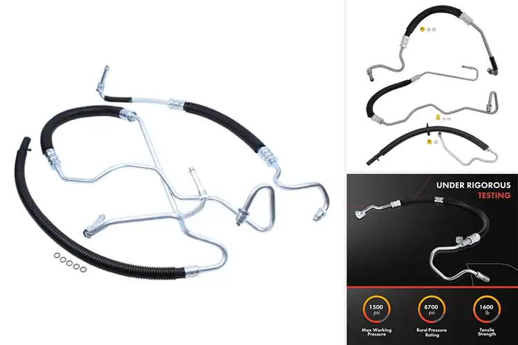 Detailed view of Best Chevrolet Silverado 2500 HD power steering hoses