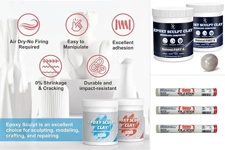 Detailed view of Best Crafting Epoxy Putties