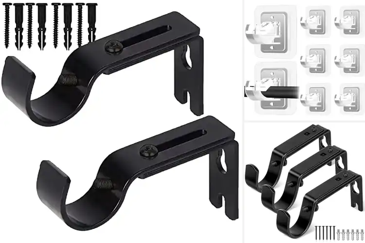 Detailed view of Best Curtain Rod Brackets
