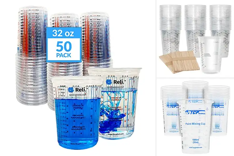 Detailed view of Best Disposable Paint Mixing Cups