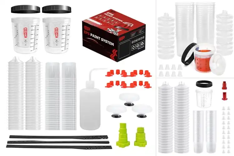 Detailed view of Best Disposable Spray Gun Cup Kits