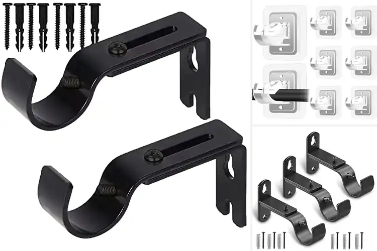 Detailed view of Best Durable Curtain Rod Brackets For Window Treatments