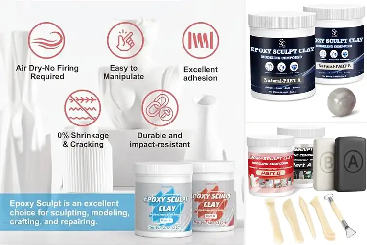 Detailed view of Best Epoxy Modeling Clay