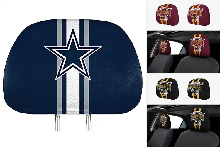 Detailed view of Best Football Headrest Covers