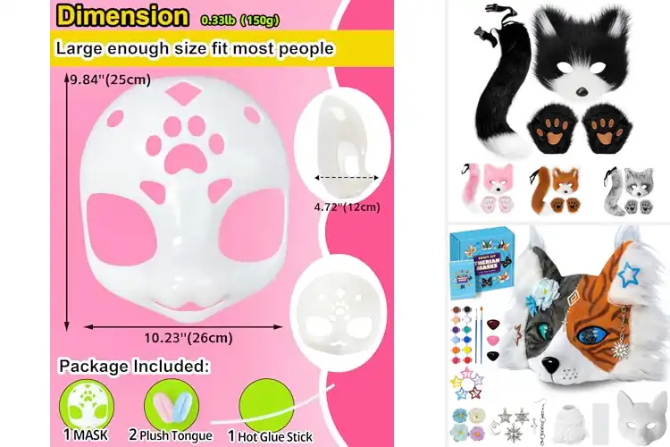 Detailed view of Best Furry Character Masks