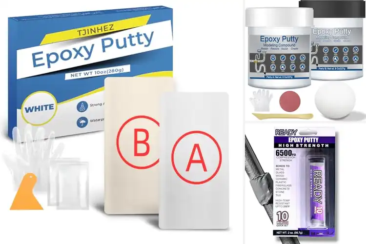 Detailed view of Best High-Adhesive Epoxy Putties for Metal Wood Tile