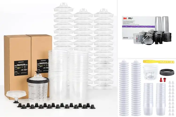 Detailed view of Best industrial coating spray cup systems