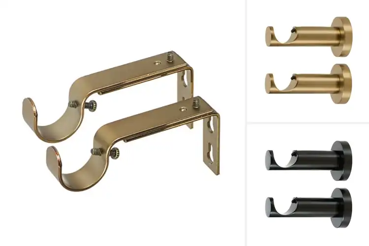 Detailed view of best ivilon curtain rod brackets