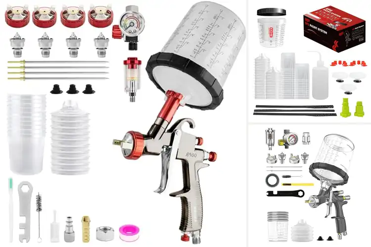Detailed view of Best LVLP Spray Gun Cups