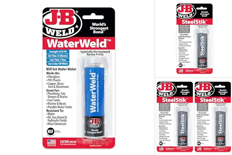Detailed view of Best Metal Epoxy Putties for Leaky Pipes