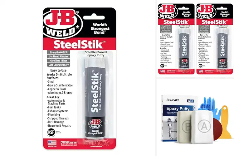 Detailed view of Best Metal Repair Epoxy Putties