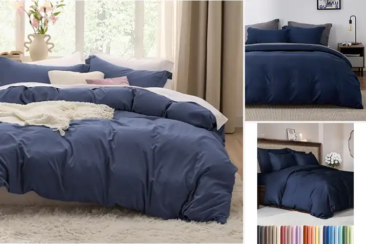 Detailed view of Best Navy Blue Duvet Covers: Top Picks for Comfort & Style