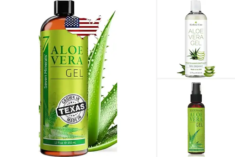 Detailed view of Best Organic Aloe Vera Gel For Sun Burn Relief