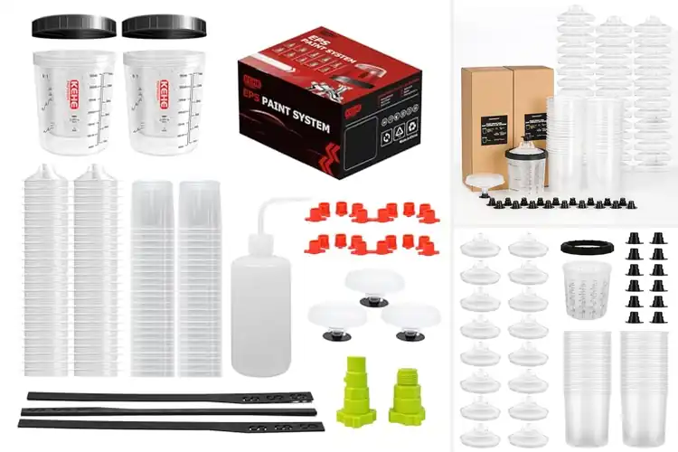 Detailed view of Best Paint Mixing Cup Systems