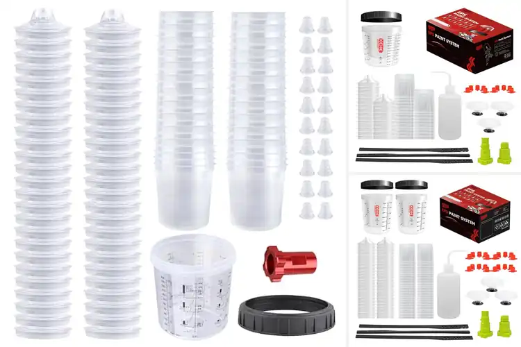 Detailed view of Best Paint Mixing Cups Systems