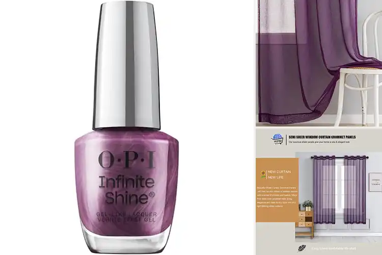 Detailed view of Best Semi-Sheer Purple Shimmers