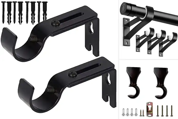 Detailed view of Best Solid Material Curtain Rod Brackets