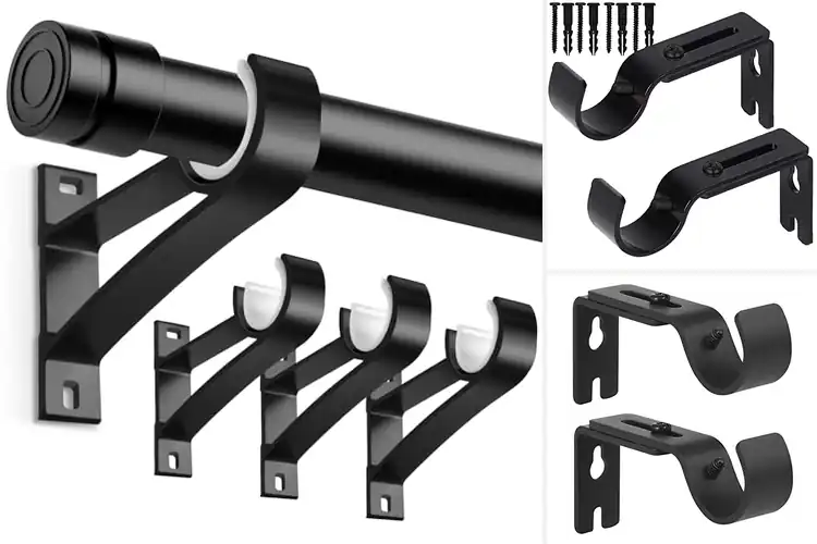 Detailed view of Best Solid Material Curtain Rod Holders