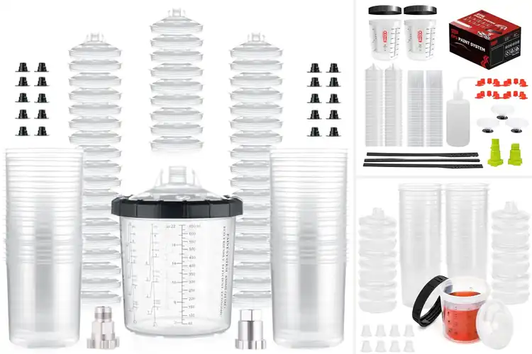 Detailed view of Best Spray Gun Cup Lids With Strainers
