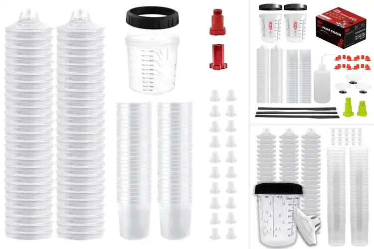 Detailed view of Best Spray Gun Lids with Strainers