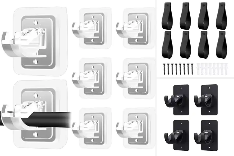 Detailed view of Best Stylish Curtain Rod Holders For Home Decor