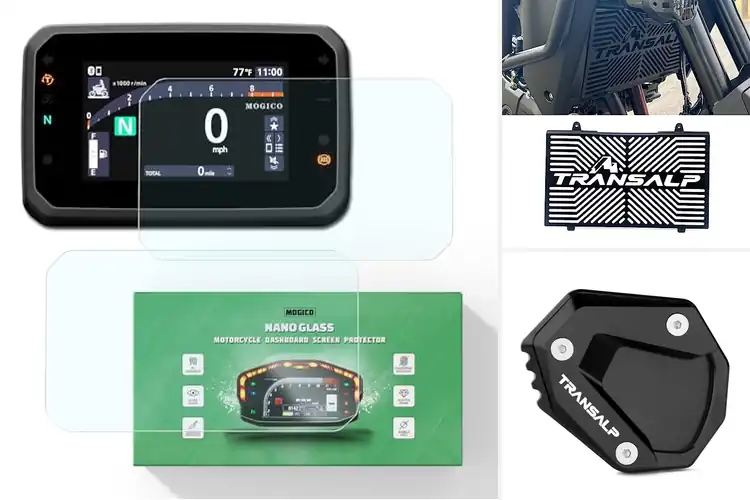 Detailed view of Best Transalp Accessories for a Smoother, Smarter Ride