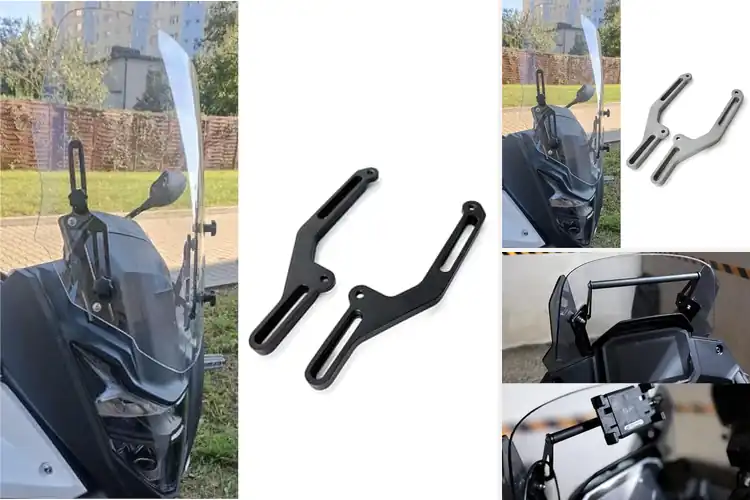 Detailed view of Best TRANSALP XL750 Windshield Bracket Fitment