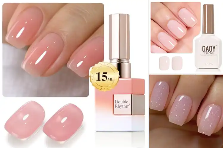 Detailed view of Best Translucent Sheer Gel Nail Polish Color